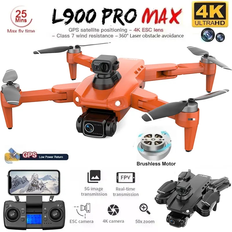 Drone Kit Professional - L900 Pro MAX GPS Drone 4K