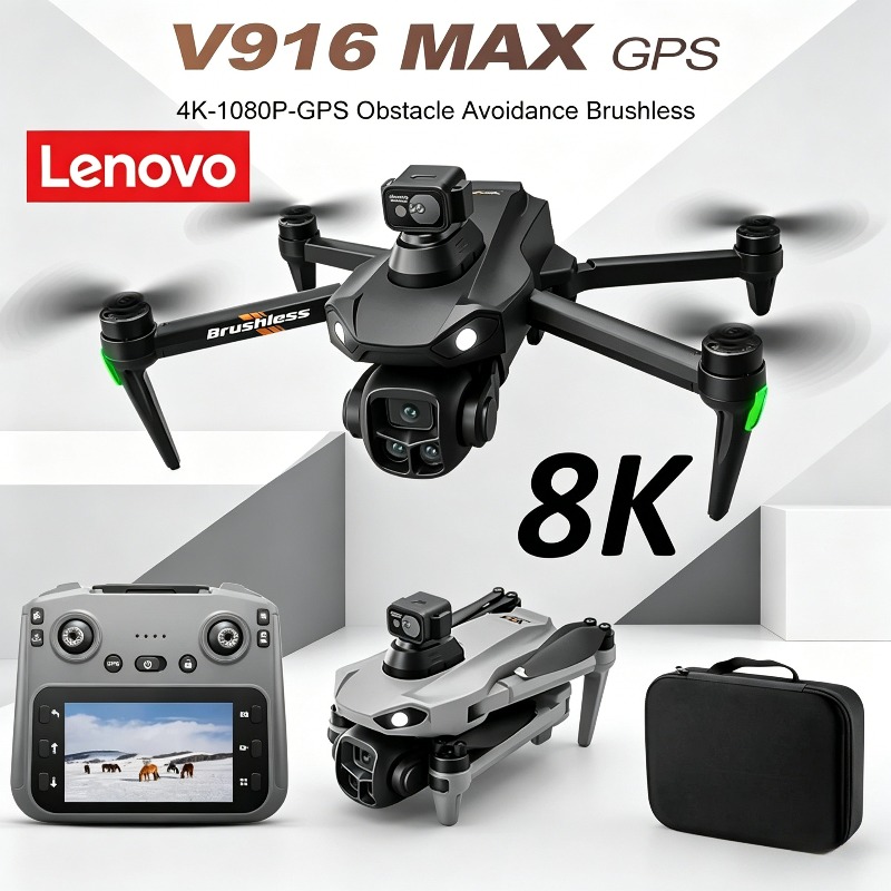 Drone Kit Professional - Lenovo V916MAX Professional 8K Drone HD
